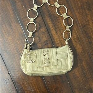 Yves Saint Laurent Metallic Gold Shoulder Bag